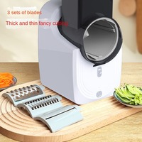 Multifunctionele Elektrische Groentesnijder & Salade Machine Thuis Keuken Stalen Mes Gereedschap