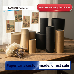 Tubo de Cartón Biodegradable Personalizado para Sombra de Ojos, Envase Cosmético de Papel Kraft Compostable y Ecológico para Paleta de Maquillaje - Product Image 2