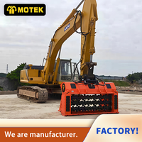 MOTEK Factory Béquille de criblage et de broyage hydraulique pour chargeuse-pelleteuse et excavatrice