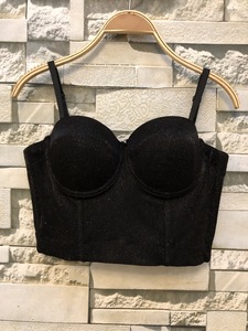 Gilet en poudre or court écharpe Bustier brillant <span class=keywords><strong>haut</strong></span> court vêtements de Festival fée Grunge femmes Camisole en maille débardeur - Product Image 5