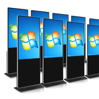 Kiosco de Señalización Digital de 55 Pulgadas, Tótem con Pantalla Táctil LCD, Reproductor de Publicidad Inteligente con WIFI para Interiores, Panel IPS de 300cd/m