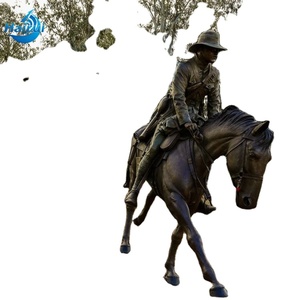 Estatua de Bronce Personalizada de Tamaño Real de <span class=keywords><strong>Tropas</strong></span> Militares en Entrenamiento con Perro en una Roca para Parque de Veteranos - Product Image 6