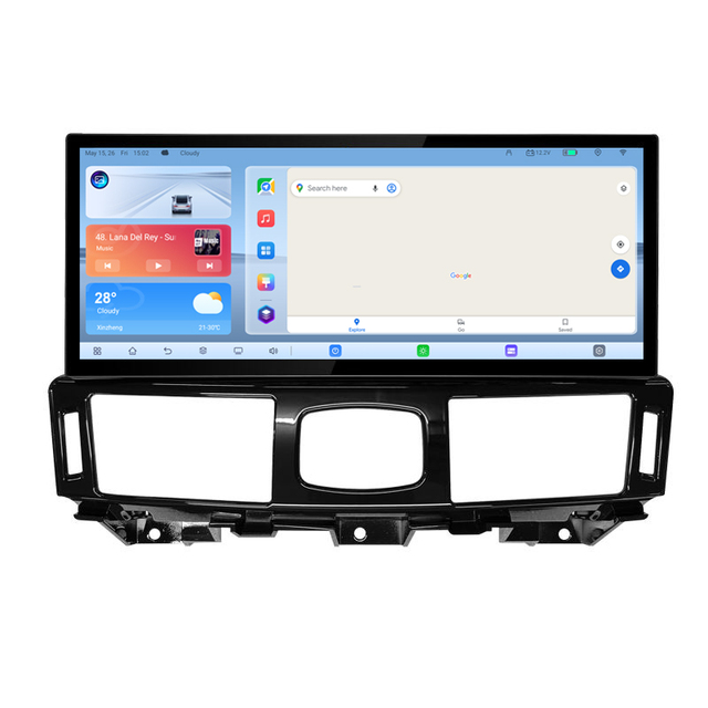 For Infiniti Q70 Q70L M25 M35 M37 2011-2019 12.3-inch Android 14 Car Radio Multimedia Player Wireless Carplay 4G Lte 8 Core