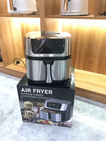 Friteuse à air intelligente mécanique haut de gamme noire et argentée 15L pour familles, de la marque Cosori, vente en gros