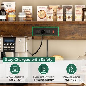 Estante de almacenamiento para comercio electrónico transfronterizo con enchufe, soporte de suelo multiusos para botellas de condimentos para cocina doméstica, sencillo - Product Image 2