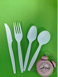 Prix de gros Xinyu – Ensemble de couverts jetables compostables <span class=keywords><strong>CLPA</strong></span> de 7 pouces (cuillère à soupe) – Écologique, biodégradable, recyclable, moderne - Product Image 5