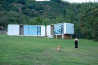 Maison mobile modulaire en conteneur Apple Pod Cabin, en acier et aluminium, avec chambre et salon, design contemporain, utilisation quotidienne, clé en main intelligente