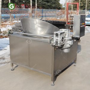 Pellet Industry Fully Automatic Batch Coal Deep <b>Fryer</b> Freidora Banana Onion Fry <b>Machine</b> for Peanuts - Product Image 2