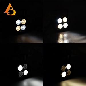 Éclairage d'événements 2023 en aluminium, 4 pièces, 50W, 2-en-1, projecteur LED COB, lumière blanc chaud et froid - Product Image 5