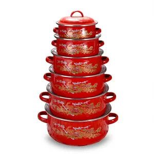 676-6PCS(14-24Cm) Dapur Cantik Korea Keramik Peralatan Masak/Stocked Peralatan Dapur