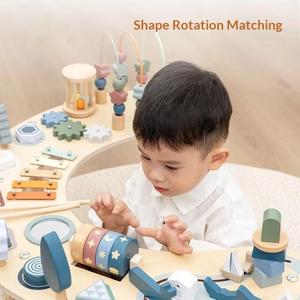 Table de jeu sensoriel en bois Montessori personnalisée pour enfants, centre d'activités pour bébés, jouets éducatifs pour enfants, garçons et filles - Product Image 3