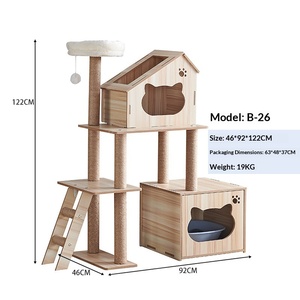 Conception personnalisée d'<span class=keywords><strong>appartement</strong></span> pour <span class=keywords><strong>chat</strong></span> et maison pour animaux de compagnie avec structure d'escalade en sisal et jouets pour chats, <span class=keywords><strong>accessoires</strong></span> pour animaux de compagnie, produits pour animaux de compagnie, arbre à <span class=keywords><strong>chat</strong></span> - Product Image 5