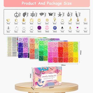 Ensemble de perles en céramique souple de 6 mm, 96 couleurs mélangées, environ 14 400 pièces, boîte de jouets de puzzle faits à la main pour enfants - Product Image 4