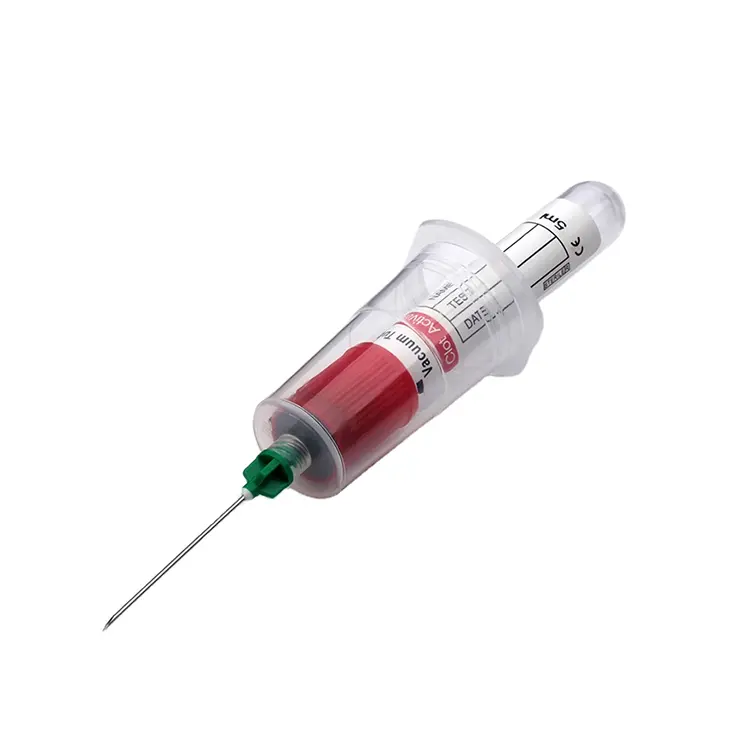 의학 급료 처분할 수 있는 플라스틱 진공 혈액 수집 Vacutainer 관 바늘 홀더