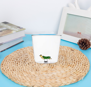 Vente en gros Tasse à thé personnalisée en <span class=keywords><strong>verre</strong></span> 3d avec animaux Tasse à bière <span class=keywords><strong>Verre</strong></span> à boire résistant à la chaleur - Product Image 3
