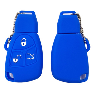 Funda de silicona para llave de coche para <span class=keywords><strong>Mercedes</strong></span> antiguo, funda para llave de coche de 3 botones B200 <span class=keywords><strong>W220</strong></span> S320 Benz E280 E240, regalos novedosos, llavero de coche - Product Image 4