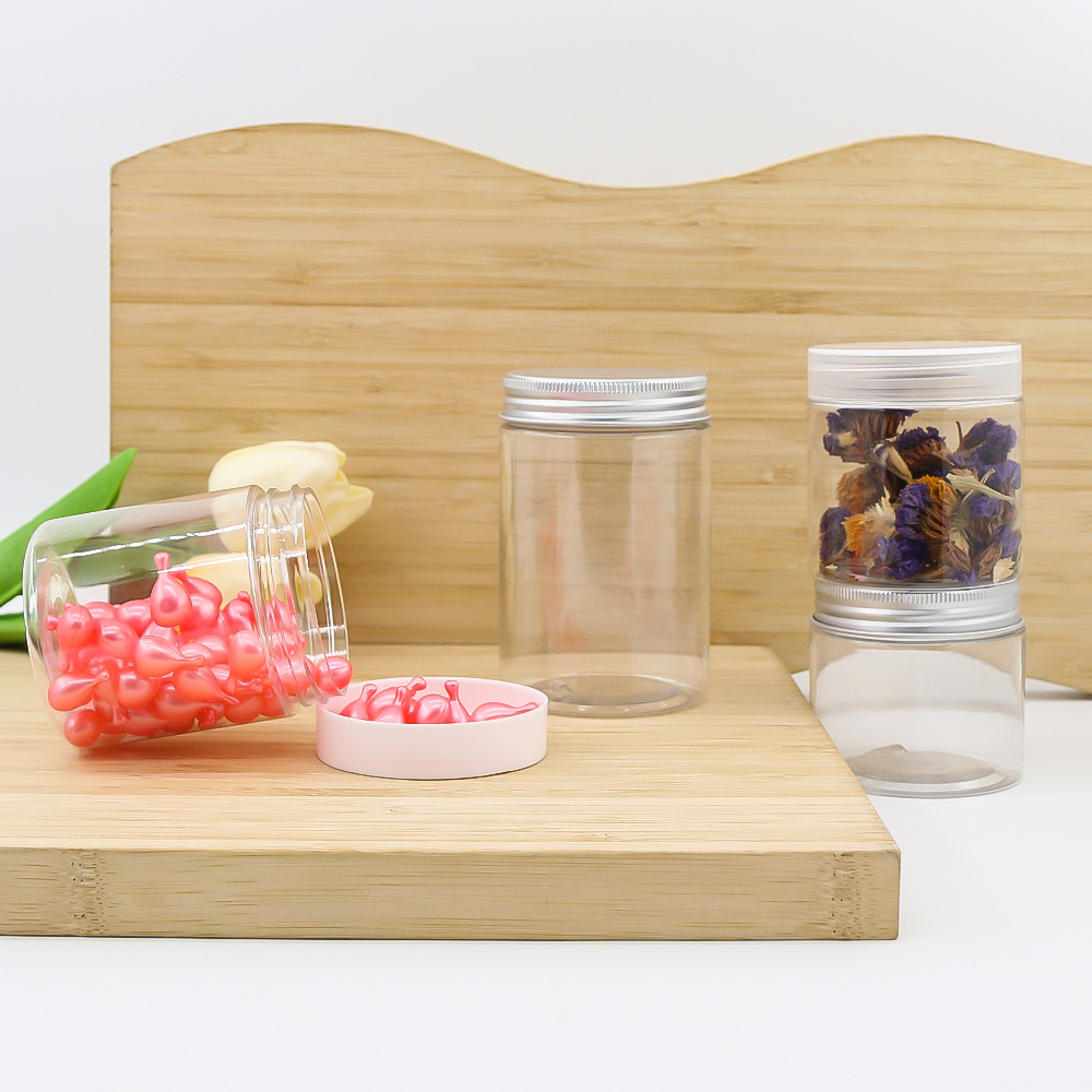 WIDE MOUTH LEAK PROOF 4oz 6oz 8oz 10oz 16oz PET Plastic Storage Containers With Lids