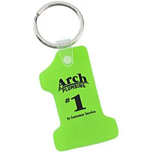 Bán Hot mờ số một mềm Keychain vòng chìa khóa tag tag Móc chìa khóa