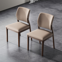 Nouvelle Chaise de Salle à Manger Mobile en Bois Massif, Style Italien Moderne, pour Restaurants et Bars Domestiques 2026