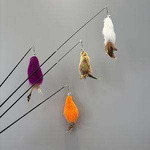 Juguete Telescópico para Gatos al por Mayor, Palo Largo con Plumas de Pelo de Zorro, Resistente a Arañazos y Mordeduras - Product Image 3