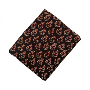 Vestidos Mini Góticos de Estilo A-Line, Dulces y Formales, 100% Algodón Tejido, Estampado Floral Digital, Hechos a Mano en India, Ecológicos, Cuello en V, Manga Abullonada - Product Image 2