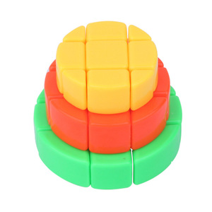 Yuxin Cake Cube 3x3 Mini Rubik's Cube de forme irrégulière, jouet anti-stress stimulant le cerveau pour adolescents de 7 à 14 ans - Product Image 1