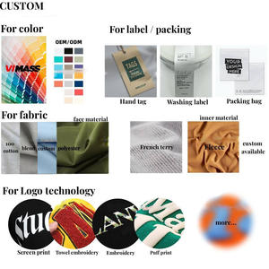 Sweat à capuche sans cordon en coton épais 380g, avec logo brodé, <span class=keywords><strong>édition</strong></span> large, pour hommes et femmes, vêtements de travail, poche - Product Image 6