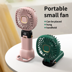 DF10 Portable Pocket Phone <strong>Holder</strong> Light Weight Rechargeable Sports Outdoor High Speed Strong Wind <strong>Handy</strong> Fan - Product Image 2