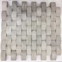 Cuisine salle de bain balcon salle de bain sol carrelage antidérapant simple mosaïque fond mur blanc hexagonal brique
