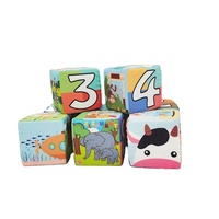 Balok Puzzle Kapas Kustom Pabrik untuk Bayi, Mainan Edukasi untuk Anak-Anak