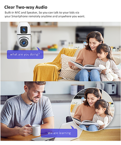 Giá Rẻ 360 Night Vision Bulb camera trong nhà tự động theo dõi An ninh E27 ổ cắm giữ đèn PTZ WIFI Light Bulb V380 Pro IP Camera - Product Image 3