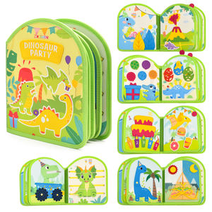 Libro Sensorial Montessori <span class=keywords><strong>de</strong></span> Fieltro con Diseño Personalizado OEM, Libro <span class=keywords><strong>de</strong></span> Actividades con Cierre <span class=keywords><strong>de</strong></span> Cremallera y Botones para el Aprendizaje <span class=keywords><strong>de</strong></span> Habilidades Básicas para Niños Pequeños - Product Image 5