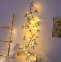 Lumières LED de Noël DIY en forme de branche flexible, décoration festive pour la maison, lumières décoratives pour la chambre, aménagement mural, lumières festives papillon