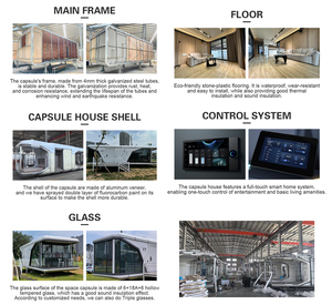 Forest Lodge casa piccola casa sostenibile soggiorno di lusso piccola cabina Hotel Villa casa prefabbricata con 2 camere da letto/cucina/bagno - Product Image 3
