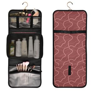3-in-1 Makeup Bag Hawaiian Lei Design Portable Hanging Travel Makeup Bag Set Women Cosmetic Toiletry Organizer with Logo - Product Image 6