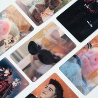 Fan personalizado y Anime colección 3D transformar tarjeta calcomanía imanes KPOP postal Lomo foto tarjeta