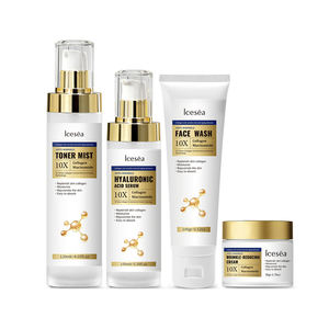 Ensemble de soins de la peau au collagène LCESEA, ensemble de soins du visage au collagène et à l'acide hyaluronique |   Kit de crème tonique anti-âge en gros - Product Image 1