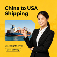 Transport maritime DDP rapide et dédouanement de fret LCL+Express de Chine vers les États-Unis avec assistance 24h/24 et 7j/7 et assurance pour les produits importés