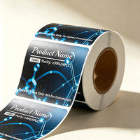 Étiquettes personnalisées en vinyle pour flacons de peptides, durables, imperméables, résistantes à la chaleur et aux UV, respirantes, avec code-barres, forte adhérence, 3 ml/10 ml