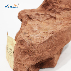 Especímen de piedra de barro natural, composición mineral de arcilla, estructura de capas distintas, muestra de roca didáctica geológica, experimento. - Product Image 4