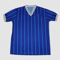 Conjuntos de Camisetas de Fútbol Retro del Portsmouth Admiral para Niños, 1987-1989, Unisex, Transpirables, Diseño Sólido, Corte Automatizado
