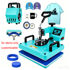 เครื่องรีดร้อนอเนกประสงค์ OEM 5-in-1 ขนาด 29x38 ซม. แบบแมนนวล สำหรับงานพิมพ์เสื้อผ้า - Product Image 3