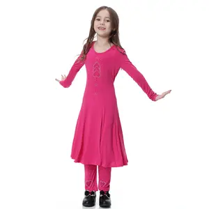 New Fashion iIslamic Clothing eid Kinder langes muslimisches Gebets kleid