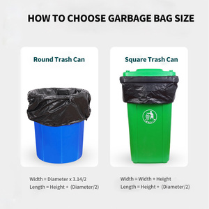 Custom Wholesale With Own Logo <b>Kitchen</b> Rubbish Bags <b>Bin</b> 5 13 30 39 Gallon color Trash Bags - Product Image 5