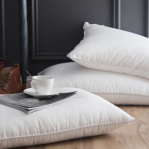 Almohada de <span class=keywords><strong>Plumas</strong></span> de Ganso Blanco de Tamaño Completo Oeko-Tex, <span class=keywords><strong>Relleno</strong></span> de <span class=keywords><strong>Plumas</strong></span> de Alta Calidad para el Hogar/Hotel - Product Image 4