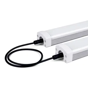 Zhongshan מפעל IP65 LED tri-הוכחת אור שטוח צינור Led באטן ליניארי אור אדי Tight1200mm 4ft 40W 5000K