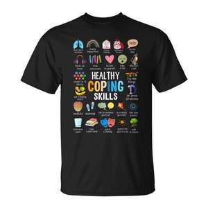 T-shirt Compétences de gestion saine de la vie quotidienne, sensibilisation à la santé mentale, cadeau pour conseiller - Product Image 1