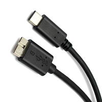 Superventas 1m 2M Tipo C a Micro 10Pin Cable digital 3A Carga rápida para computadora y controlador duro IOS Cable USB
