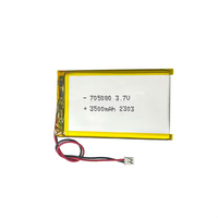 Baterai Lithium Polymer 3.7V 3500mAh 705080 Isi Ulang Kapasitas Tinggi untuk Speaker Bluetooth Portabel