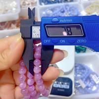 Perles rondes lisses en œil de chat de Kunzite de Madagascar de haute qualité en gros pour la fabrication de bijoux